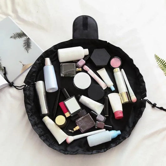 Women Drawstring Cosmetic Bag Travel Makeup Organizer Storage Bag
